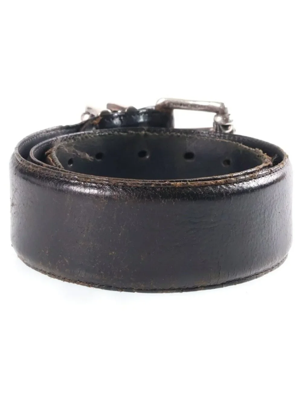 Chrome Hearts Blt Roller Double Pin Leather Belt
